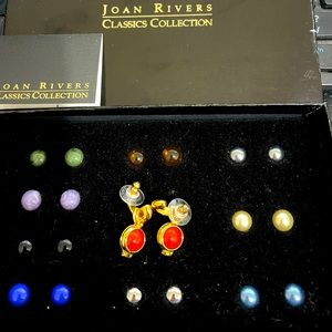 Joan Rivers Classic Collection Interchangeable Earrings - Pierced